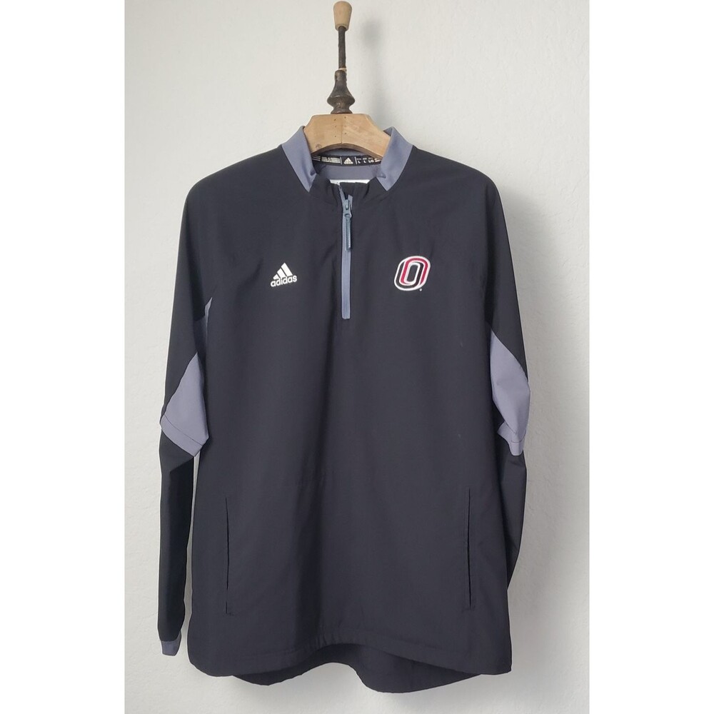 Adidas UNO Mavericks Pullover Jacket Men’s L Black 1/4 Zip Convertible Sleeves